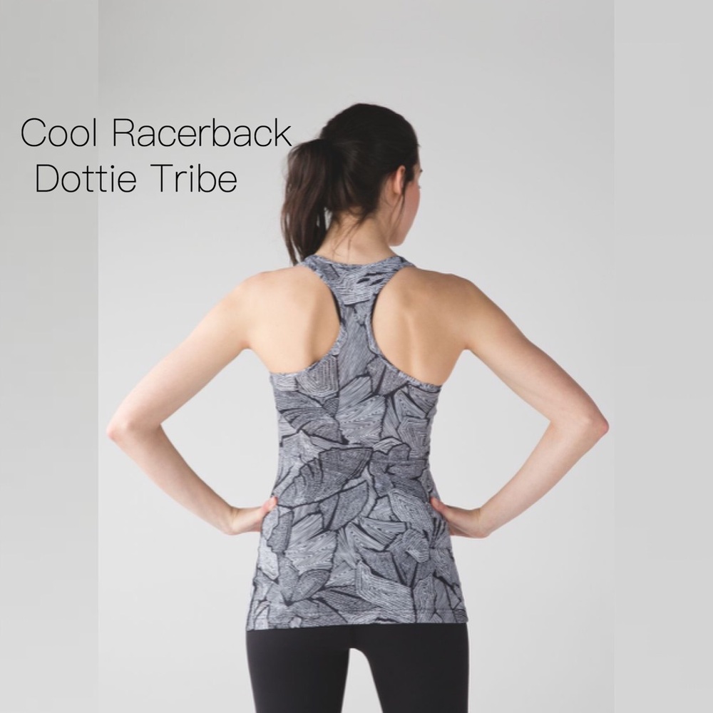 EUC Lululemon Cool Racerback Tank Dottie Tribe